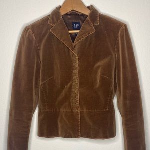 Tailored 10-Button Brown Velvet Riding Jacket